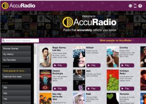 AccuRadio multichannel music radio